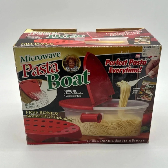 Microwave PASTA BOAT by Telebrands As Seen On TV Perfect Pasta New - Picture 1 of 4